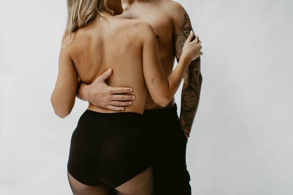 Stretched out together, couples session Newcastle